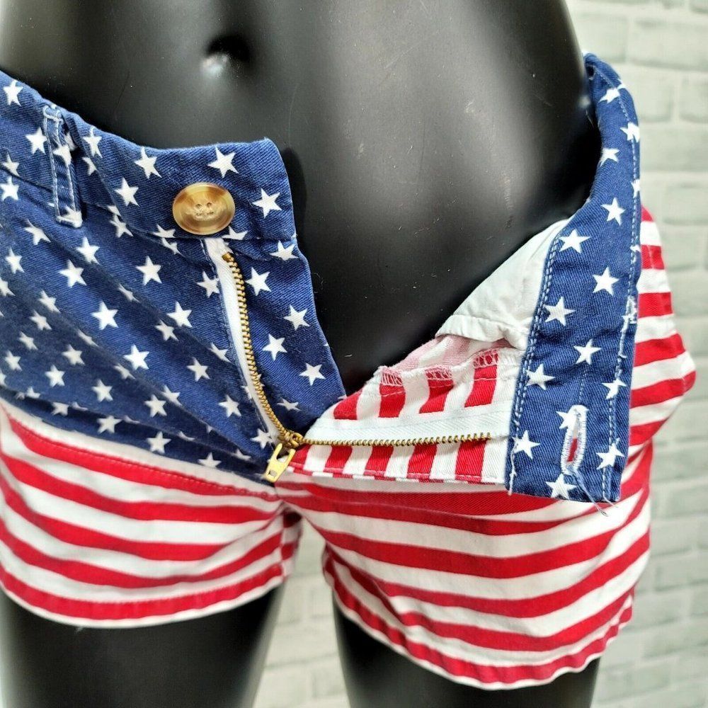 Chubbies Womens S The Miss 'Mericas 2.0 American Flag‎ Shorts July 4th Patriotic - Picture 5 of 7
